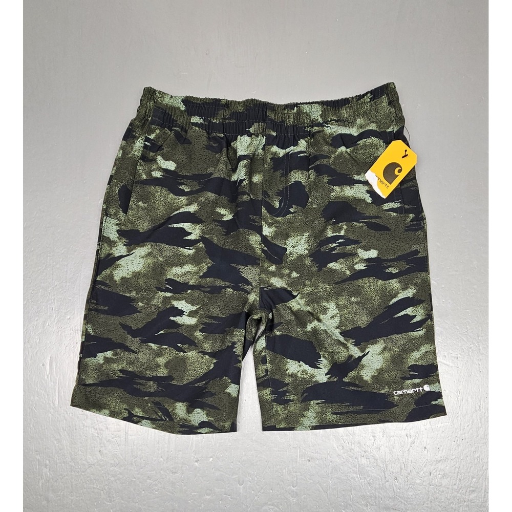 NWT Carhartt Rugged Flex FORCE Camo Shorts Boys Large (14/16) Lightweight